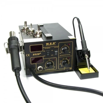Паяльна станція WEP 852D+FAN фен, паяльник