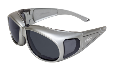 Накладные очки Global Vision Eyewear OUTFITTER Metallic Smoke