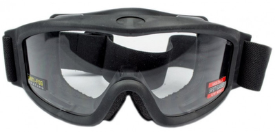 Балістичні окуляри захисні із ущільнювачем Global Vision Ballistech-2 (clear) Anti-Fog, прозорі