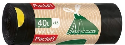 Пакети для сміття Paclan Eko Line 40 л 15 шт (5900942134809)
