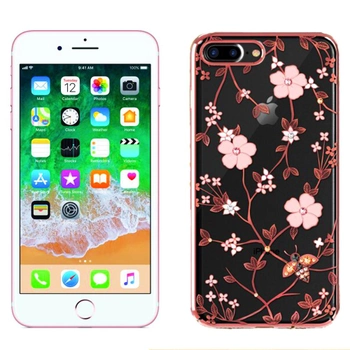 Чехол Cavaro Flora Series для iPhone 7 Plus/8 Plus Цветы Красный