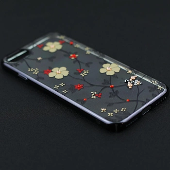 Чехол Cavaro Flora Series для iPhone 7/8 Цветы/Чёрный
