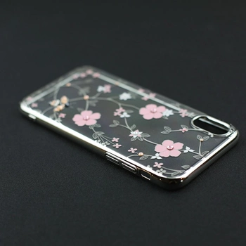 Чехол Cavaro Flora Series для iPhone X Flower Silver