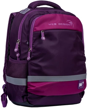 Рюкзак YES S-52 Ergo Yes style синий/сиреневый для девочек 13 л (556126)