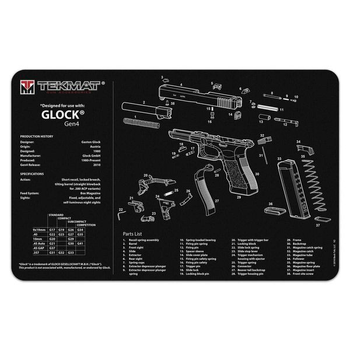 Килимок TekMat для чищення зброї Glock Gen4 2000000040646