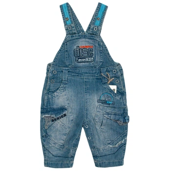 Напівкомбінезон джинс для хлопчика Hawk Kids 5281 74 см Синій