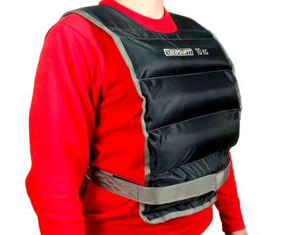 Жилет обтяжувач EasyFit i-Lite 10 кг (спортивний фіксований обтяжувальний з піском для тренувань, спорту та бігу) EF-VST-10 (56002030)