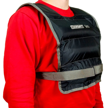 Жилет утяжелительный EasyFit 6 кг (фиксированный инвентарь утяжелитель с песком для тренировок и бега) EF-VV6