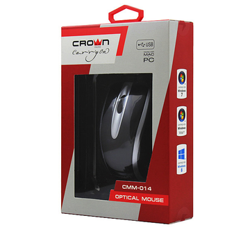 Мышь Crown CMM-014 black/silver USB