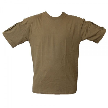 Футболка MIL-TEC тактична T-Shirt CB M Коричневий (11019205)