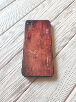 Чохол Gradient Wood для Xiaomi Redmi 9A бампер Dark walnut