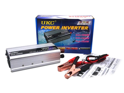 Перетворювач авто інвертор UKC 12V-220V 1500W