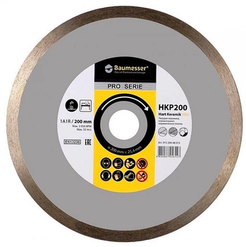 Алмазный круг Baumesser 1A1R 200x1,5x8,5x25,4 керамика (91320448015)