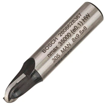 Фреза галтельная Bosch 8 мм, 8х9,2х40 мм, R4 (2608628367)
