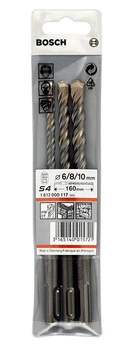 Набор буров Bosch Professional SDS-Plus-5, 6, 8, 10х100х165 мм (1617000117)