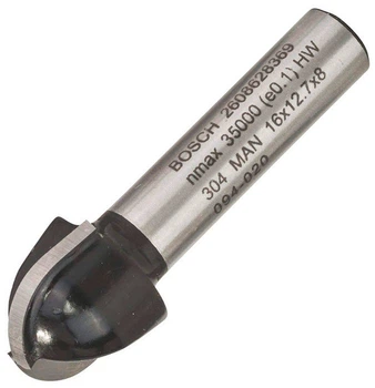 Фреза галтельная Bosch 8 мм, 16х12,4х45 мм, R8 (2608628369)