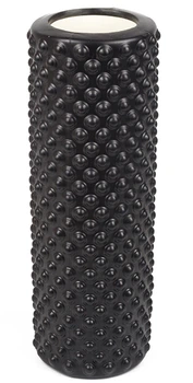 Массажный ролик Wealis Grid Roller Light 33 см черный (роллер, валик, цилиндр для МФР и йоги, массажер для спины, ног, рук, шеи) ws-33-bl