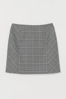 Юбка H&M 44 бело черный узор 9056635680