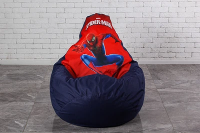 Кресло мешок груша Spider man XL 120х75 человек паук