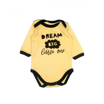 Бодик желтый Little stars Dream big MISHKA 1423 Размер 68
