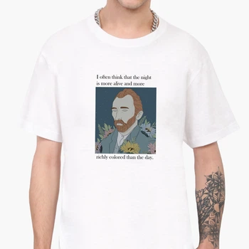 Футболка мужская Винсент Ван Гог (Vincent van Gogh) (9223-2962-10) XXL Белая