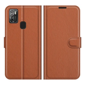 Чехол IETP для ZTE Blade A7S 2020 / A7020 книжка кожа PU с визитницей коричневый