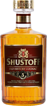 Коньяк Шустов Old History 5 лет выдержки 0.5 л 40% (4820000942607)