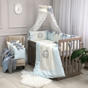 Комплект дитячого постільного Elegance блакитний стандарт 024507