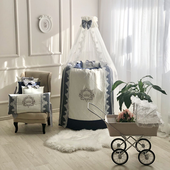 Комплект дитячого постільного Elegance синій овал 0245183