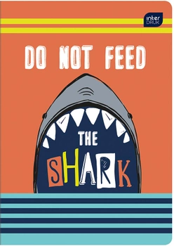 Набір зошитів учнівських Interdruk Premium Shark 8 шт (по 2 кожного дизайну) А5+ в лінію 12 аркушів (270245-8)