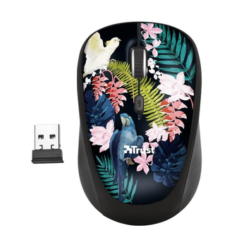 Мышь беспроводная Trust Yvi Parrot (23387) Black USB