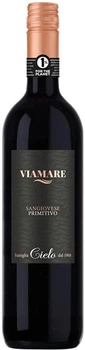 Вино Viamare Sangiovese-Primitivo Puglia червоне сухе 0.75 л 12.5% (8008900009361)