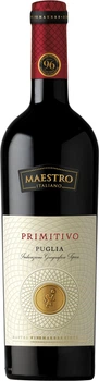 Вино Maestro "Primitivo" Puglia червоне сухе 0.75 л 13.5% (8008900006797)