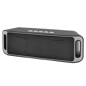 Bluetooth-колонка UKC SC-208 c функцией speakerphone и радио (черный с серым)