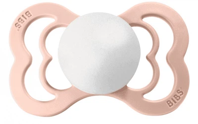 Пустышка BIBS Supreme Blush-White Latex 6-18 мес.