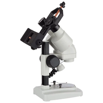 Портативний стереомікроскоп AmScope SE120Z-TMD з тримачем для смартфона, 20Х