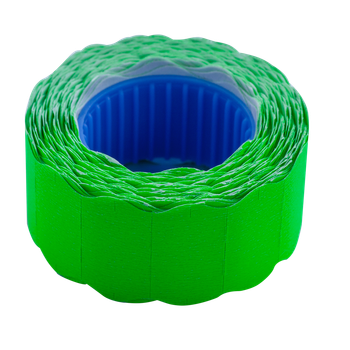 Цінник Buromax 22*12мм фігурний 6м 500шт Зелений (BM.282201-04)