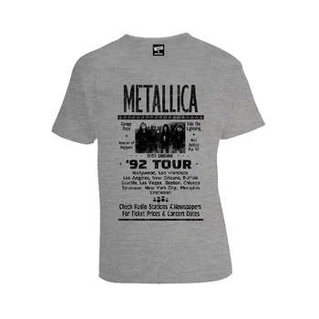 Футболка Metallica 92 Tour (11846) M Сірий