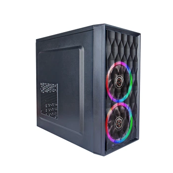 Корпус 1stPlayer D8-M-R1 Color LED Black без БП