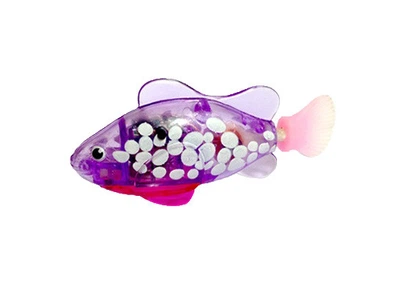 Интерактивная игрушка рыбка-робот (роборыбка) Robo fish Светящаяся рыбка-робот фиолетовая