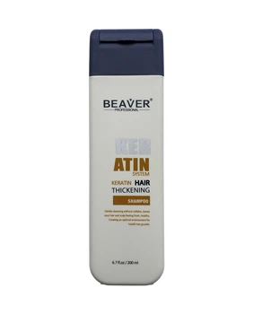 Шампунь з кератином для густоты и толщины волос Beaver Professional Keratin Hair Thickening Shampoo 200мл