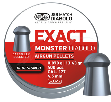 Кулі пневм JSB Monster Redesigned 4,52 мм 0,87 гр. (400 шт / уп)