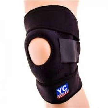 Наколінник-бандаж Knee support with stays YC 733 стабілізатор для колінної чашечки зі спіральними ребрами жорсткості