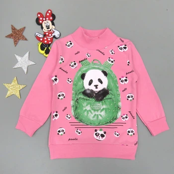Утепленный свитшот "Панда" Lily kids для девочки 98 см Розовый 15716