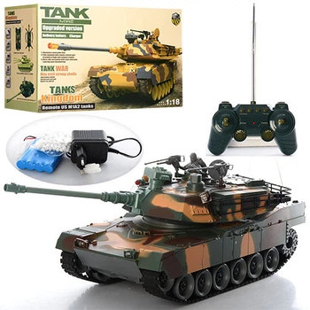 Танк на радиоуправлении M1A2 2865-1 стреляет пульками