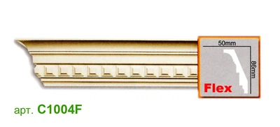 Карниз Gaudi гибкий C1004F (86x50)мм