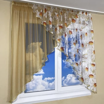 Кухонная занавеска TG Home №418 карамель 300*160