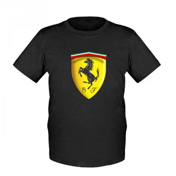 Дитяча футболка Stedman Ferrari 3D Logo S Чорний