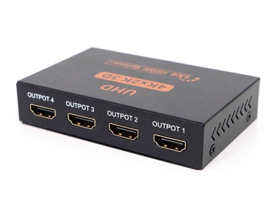 Відео спліттер HDMI 4K 3D v1.4b 2К х 4К 1080р на 4 монітори (HDMI-4K-1TO4)