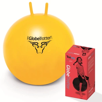 Мяч прыгун 65 см Super GLOBETROTTER желтый Ledragomma L 96